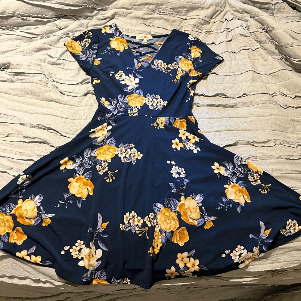 Floral above the knee dress